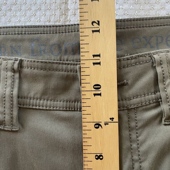 Prana Pants Mens 34 X27 Brown Brion II Slim Fit Hiking Stretch Flat Front Hemmed - Picture 11 of 13